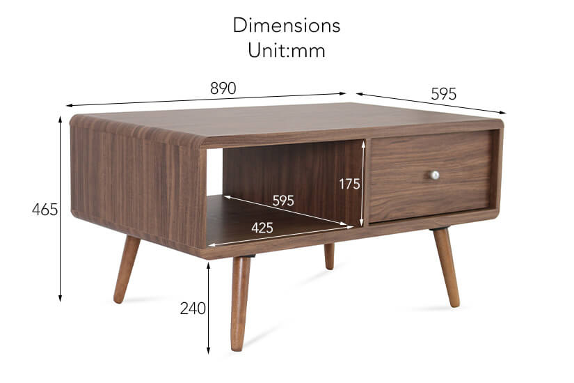 Aaron Coffee Table Dimensions