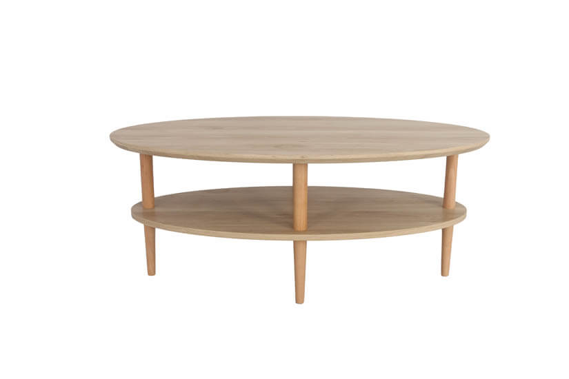 Made of Solid MDF wood, the coffee table’s wood light colored laminates are easy to match.