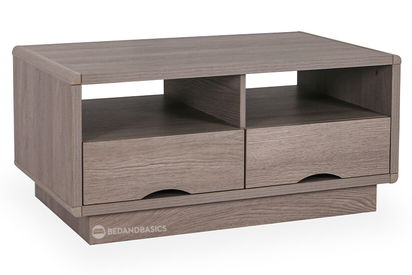 Built from MDF wood, the furniture is reliable, durable and easy to clean with its light ebony veneer.