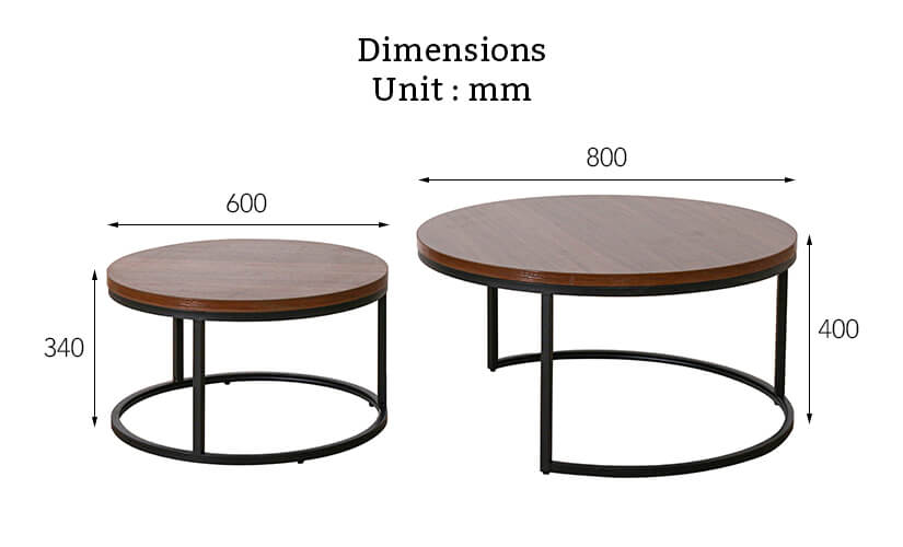 The dimensions of the Leslie Coffee Table .