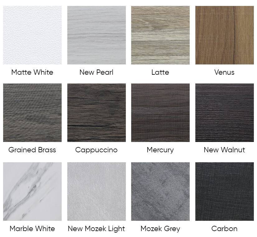 The color choices of the Nathan Extendable Coffee Table
