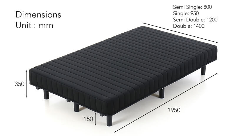 Cocoa Bonnell Spring Mattress & Bed is practical and convenient.