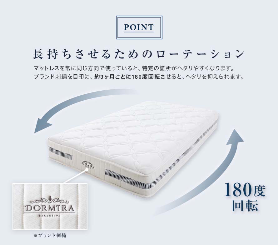 Rotate your mattress so that it lasts longer