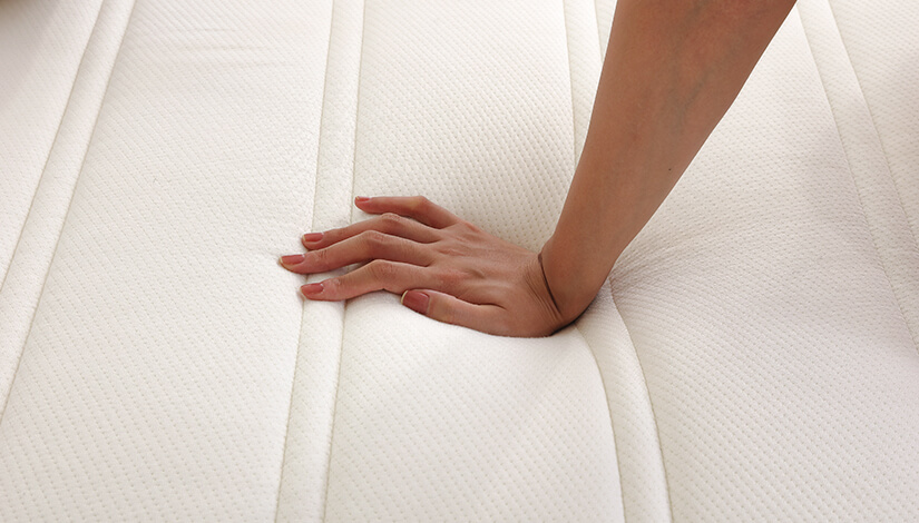 The mattress has a firmness of 7/10. It provides optimum support to your back & body while remaining plush & comfortable for your shoulders and joints. Not too hard, not too soft, just right!