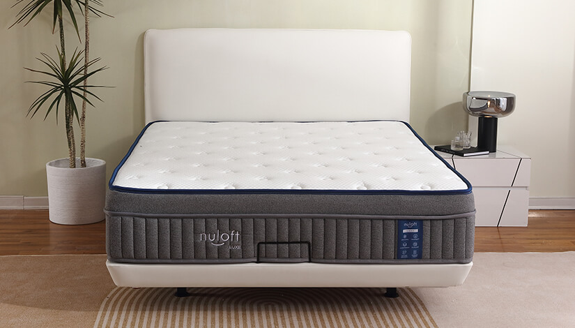 With a thickness of 28 cm, the Nuloft Luxe mattress is tall & thick. 