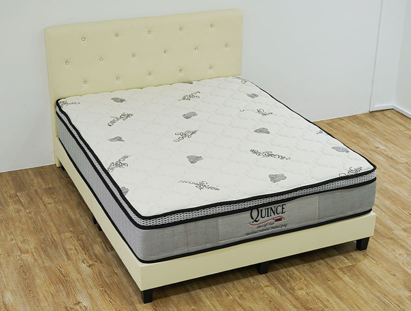 Individual Pocketed Spring Mattress. Provides spinal support and stability.