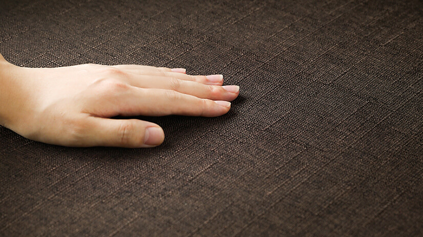 Fabric is soft to touch. Breathable. Perfect for humid climates.