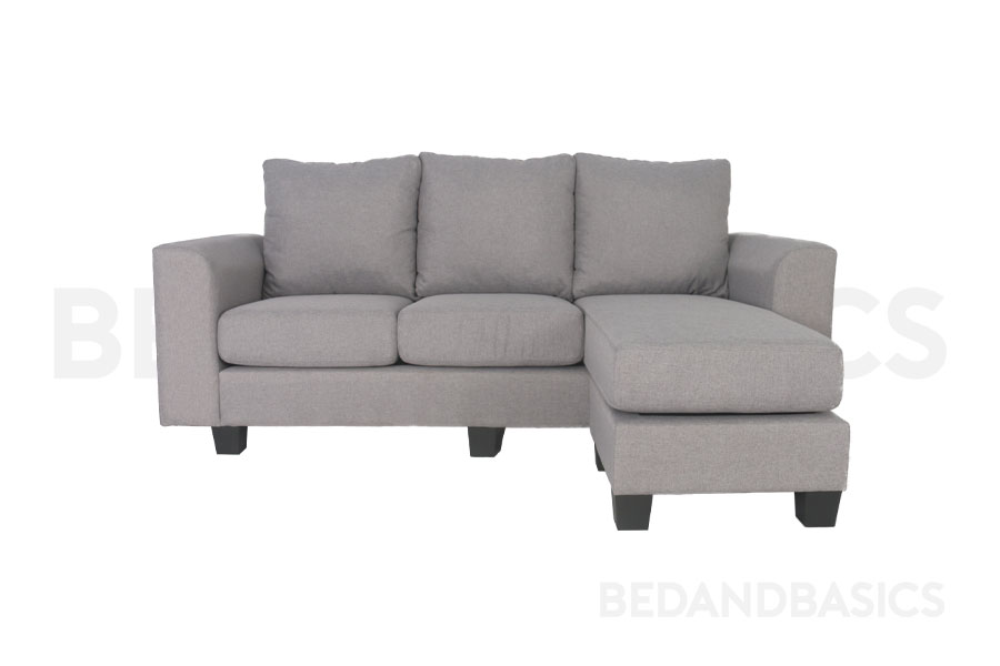 The sofa’s neutral tones are complemented with sturdy, black legs which exude tranquillity in your living room.