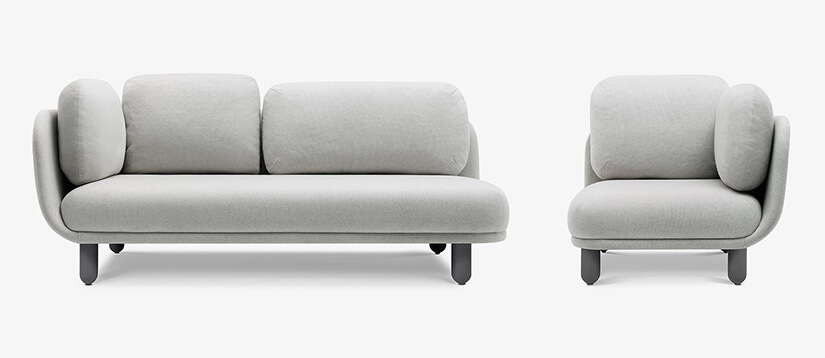 Choose between left or right armrest.