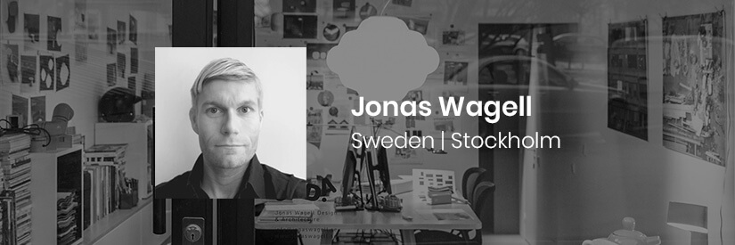 Exclusive design by Jonas Wagell. Established Swedish designer and architect. Style that revolves around minimalism and childlikeness.  Known for creating functional furniture for compact spaces. Award winning designer with works all over Europe, Asia, and North America.