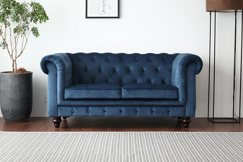 The hugo chesterfield 2 seater sofa available in Singapore (SG). Shop living room furniture online today.