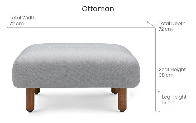 ottoman dimensions