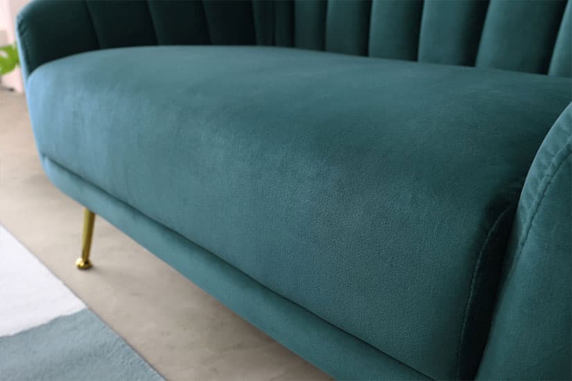 Comfortable and cosy. Seats of moderate firmness. A great sofa to unwind on after a long day.