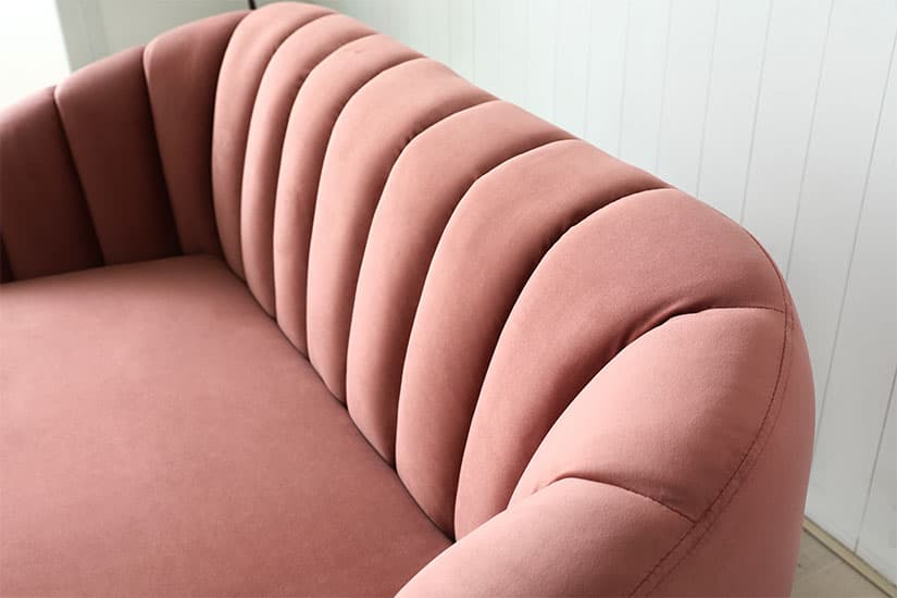 Plush velvet upholstery. Soft and sumptuous against your skin.