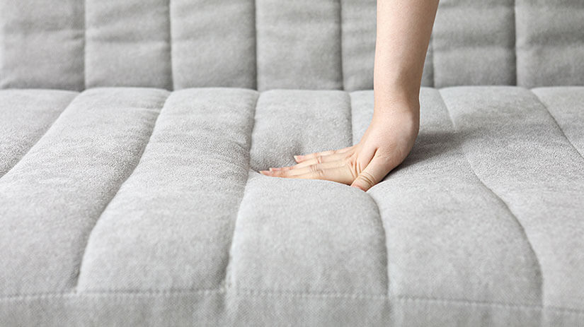 Soft and cushy. Stack the cushions for a more comfortable sitting experience.