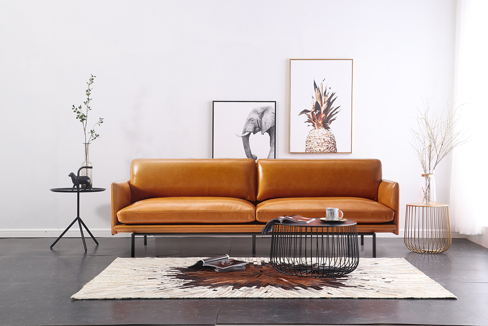 Theo Top Grain Leather Sofa Furniture, Highest Rated Leather Furniture
