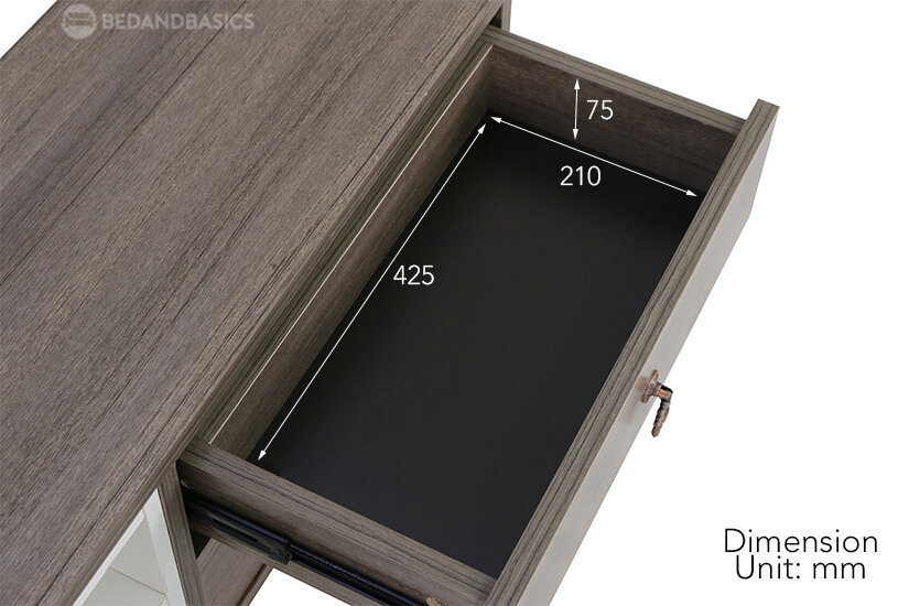 Corbin TV Console drawer dimensions