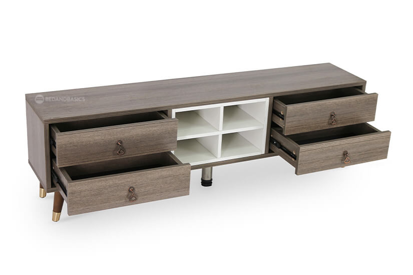 Four drawers with ample storage space.