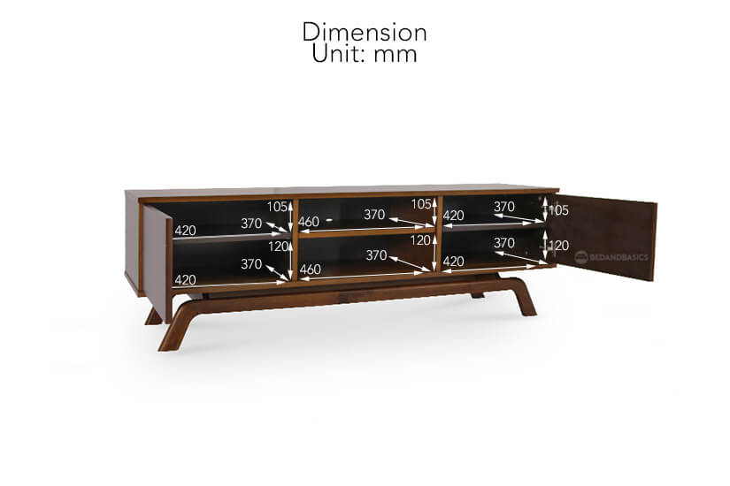 Easton tv stand internal dimensions.