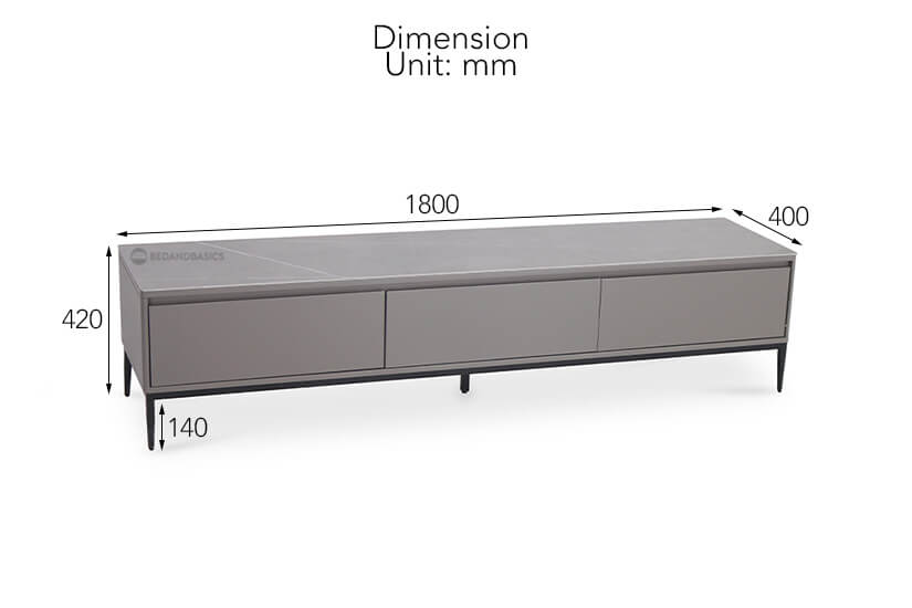 Grayson TV Stand overall dimensions