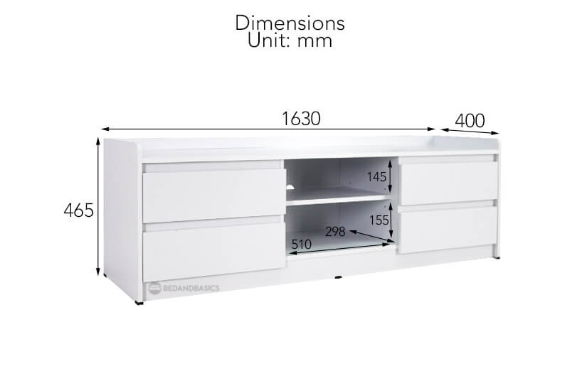 Keir TV stand overall dimensions