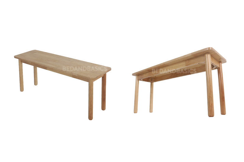 Alternatively, pick the 2 Chairs and natural Hevea Solid Wood Bench bundle.