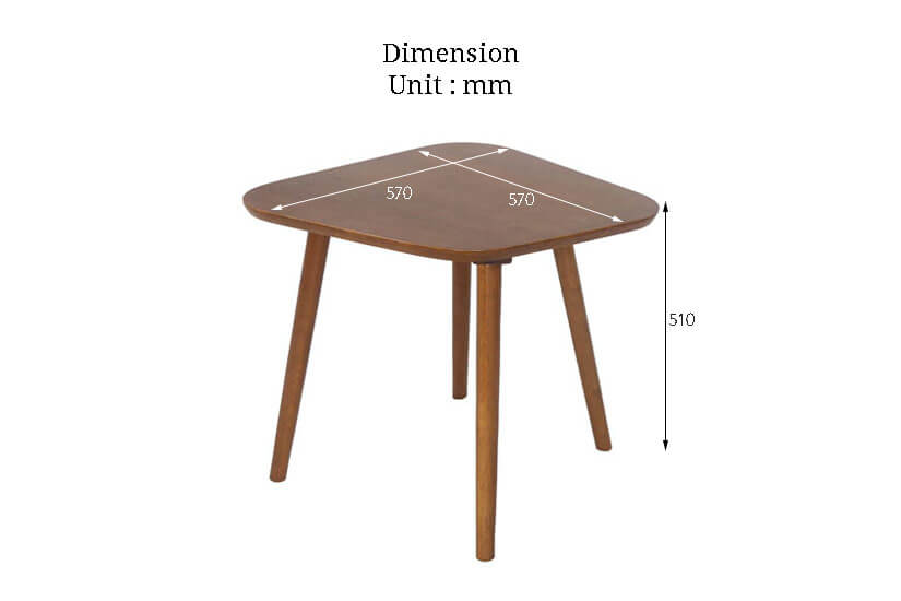 The Dimensions of the Klover Side table. Buy online the finest collection of living room furniture in SG.