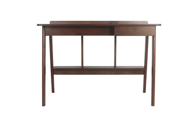 Made of Solid MDF wood, the study table’s wood dark colored laminates are easy to match.