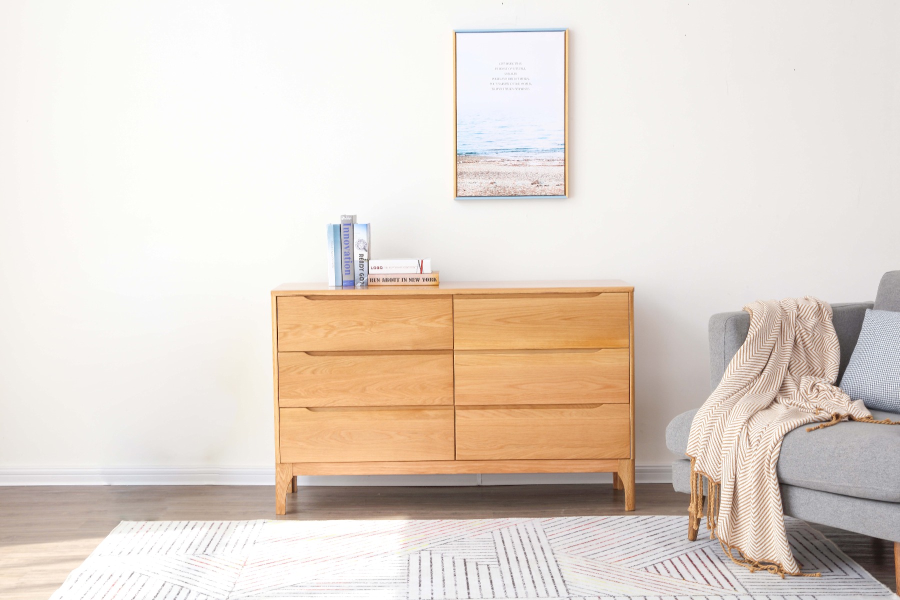 The Nara Chest of Drawers is designed to be clean, light and natural.