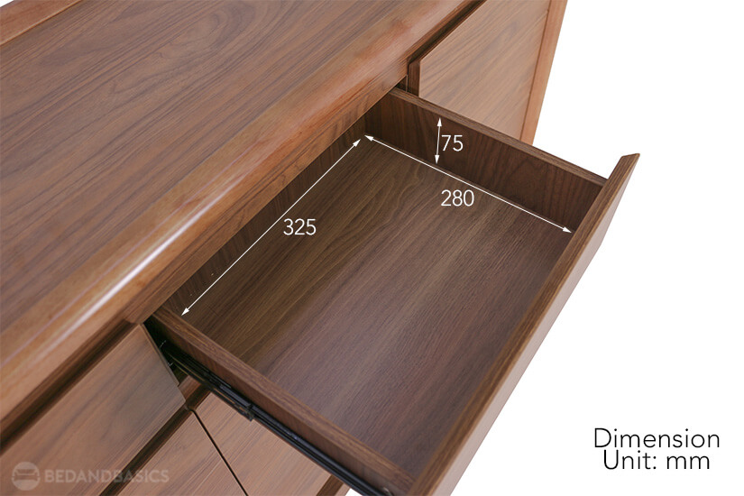 Gideon Shoe Cabinet II drawer dimensions