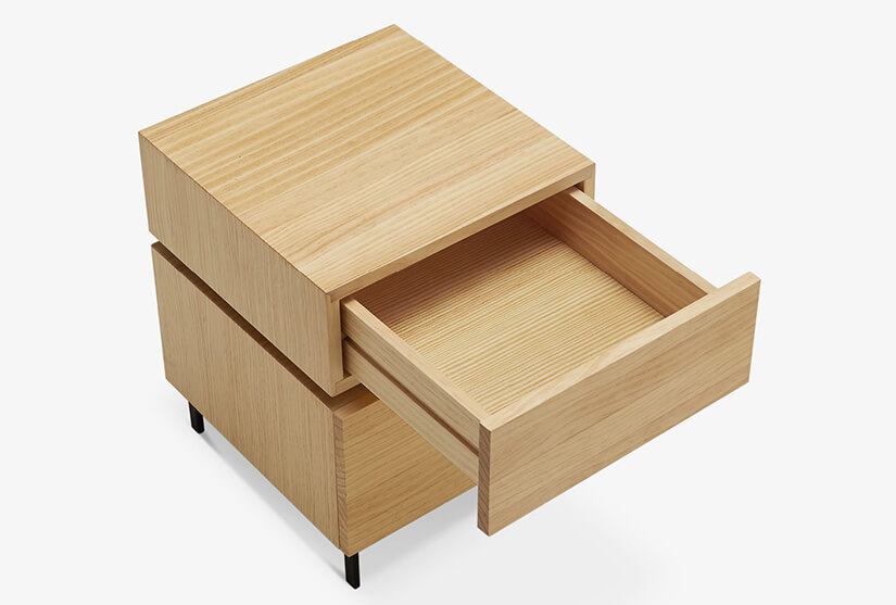 An optimised design that maximises the storage capacity of its drawers.
