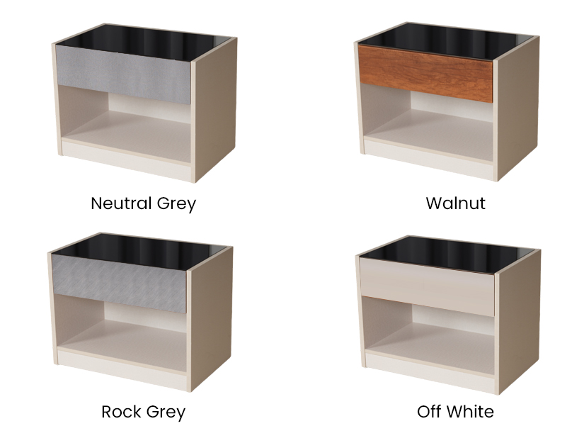 The color options of the Jolene Side Table.