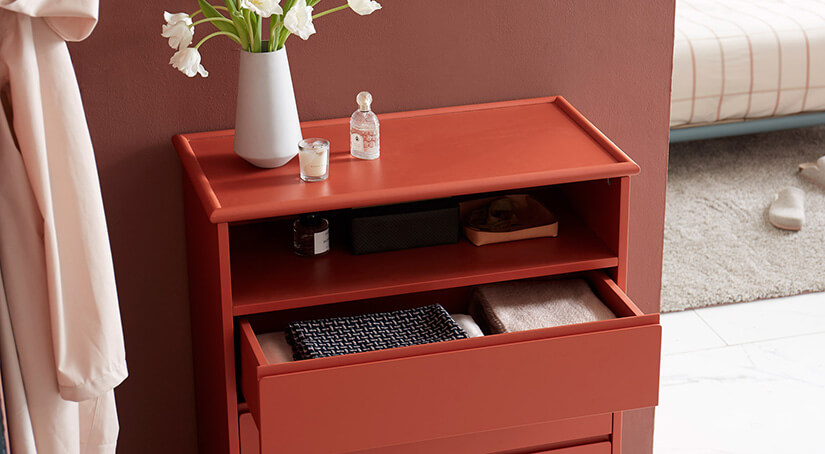 Living room, bedroom, or dining room. The Gallery Drawer is a versatile storage unit for your home. 3 drawers that conceals any clutter. Shelves that keep any essentials accessible.