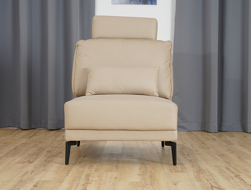 Seat without armrest. Fits anywhere in the middle of the Arwen Modular Sofa.  