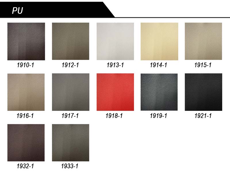 The leather color options