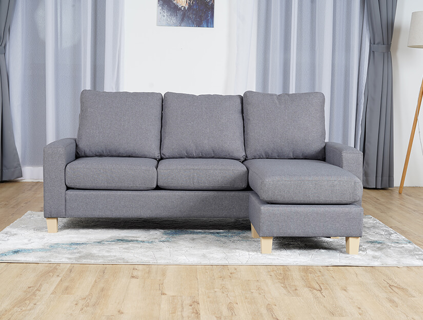 Cosy Japandi sofa. Elegant & space saving. 