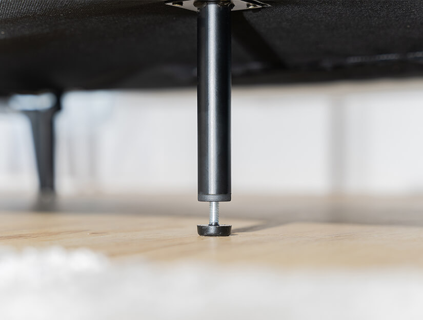 Adjustable legs for extra stability and support.