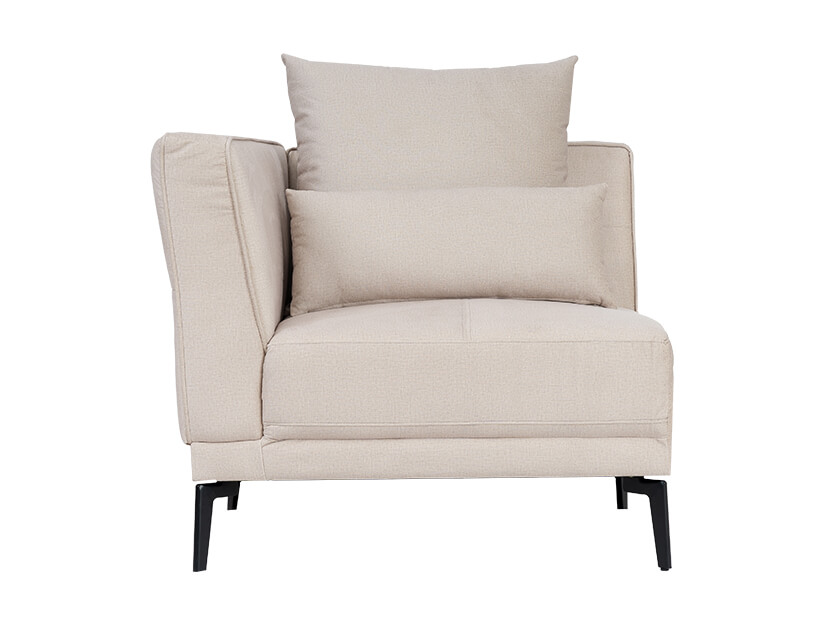 Left armchair. Fits on the left-facing side of the Cole Modular Sofa.