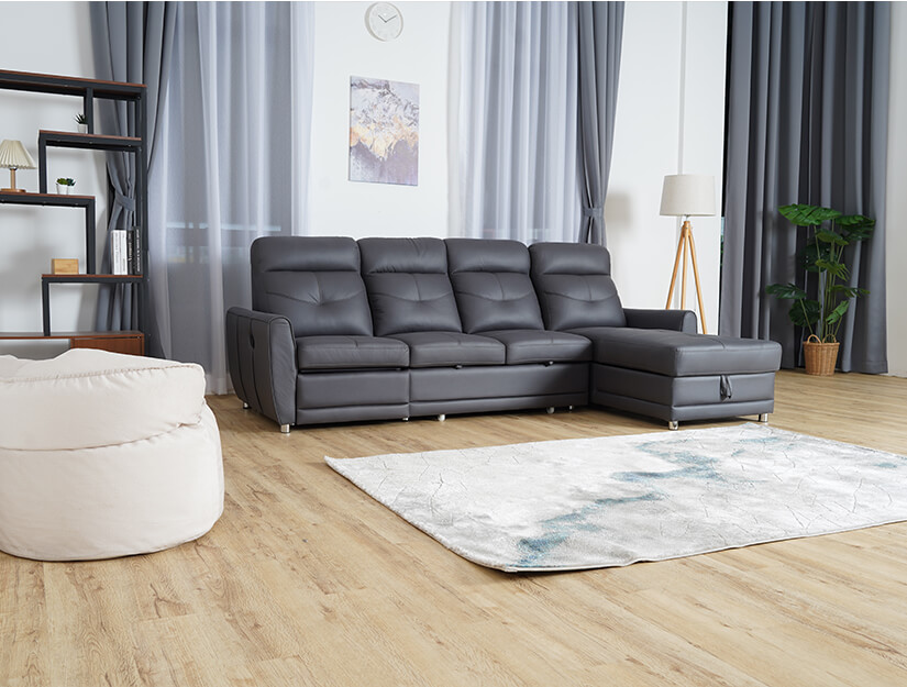 Contemporary storage sofa bed. Sleek & modern design.