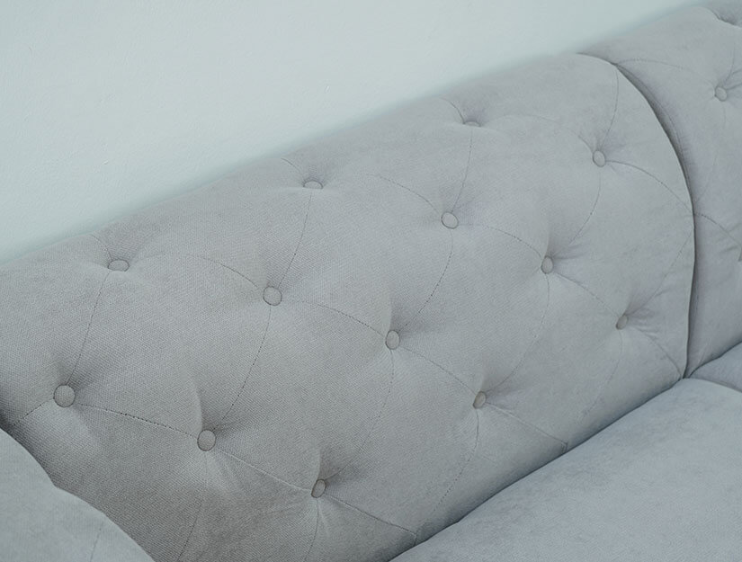 Beautiful button tufting. Timeless design.