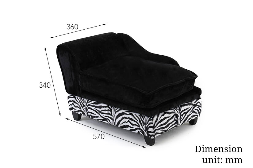 The dimensions of the Equine Pet Sofa Day Bed