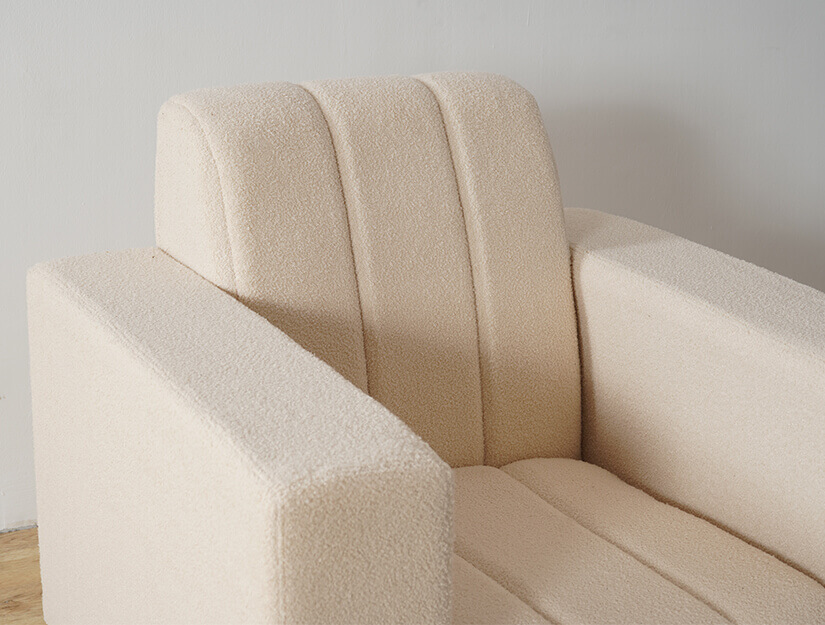 Cushioned backrest. Sit back and relax comfortably.