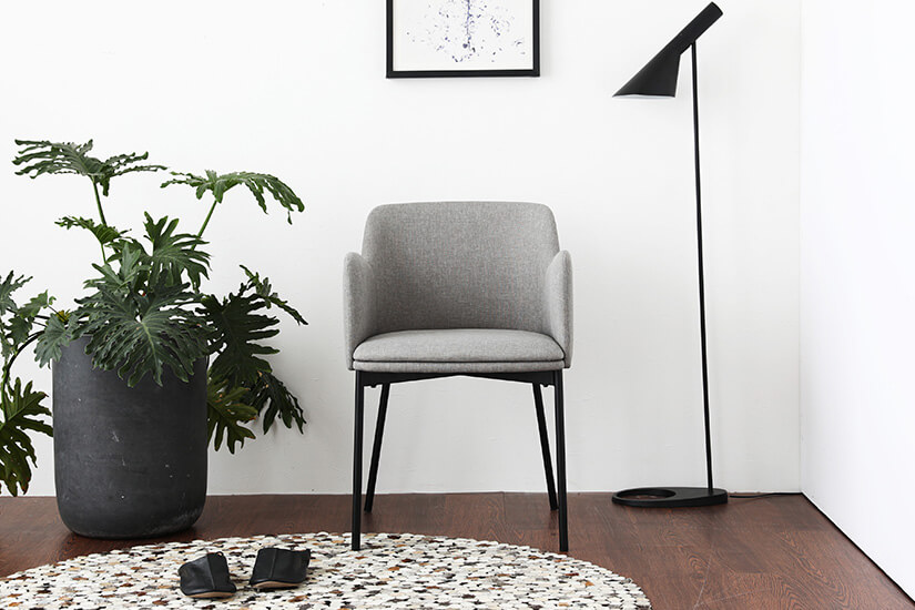 Embrace a comfortable and elegant, upholstered seating with the Nearl Armchair.