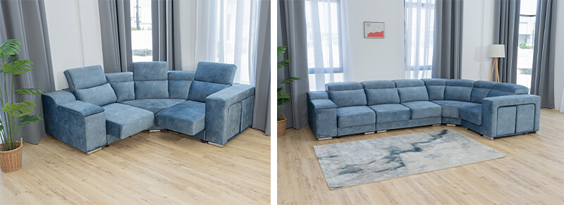 Single modular unit. Best suited for a corner or L-shaped sofa layout. Add it to the Reagan Modular Sofa for additional seating. Flexible and functional.