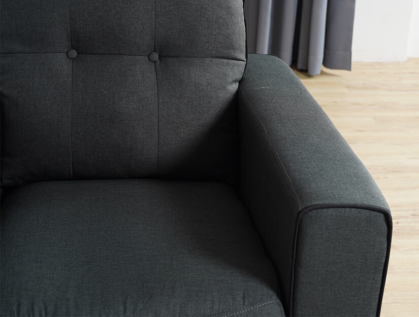 Cushioned armrests. Added comfort and support.