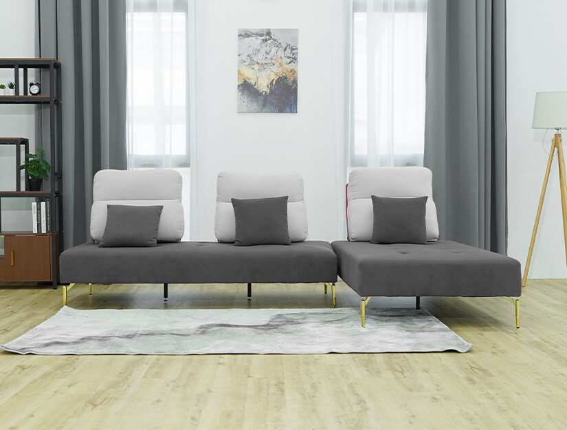 Minimalist, contemporary design. Elegant & luxurious sofa.