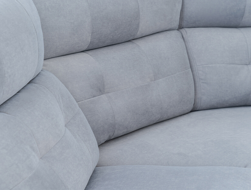 Upholstered in high quality pet-friendly fabric. Gorgeous sheen and texture. Comfort and luxury at its finest. 