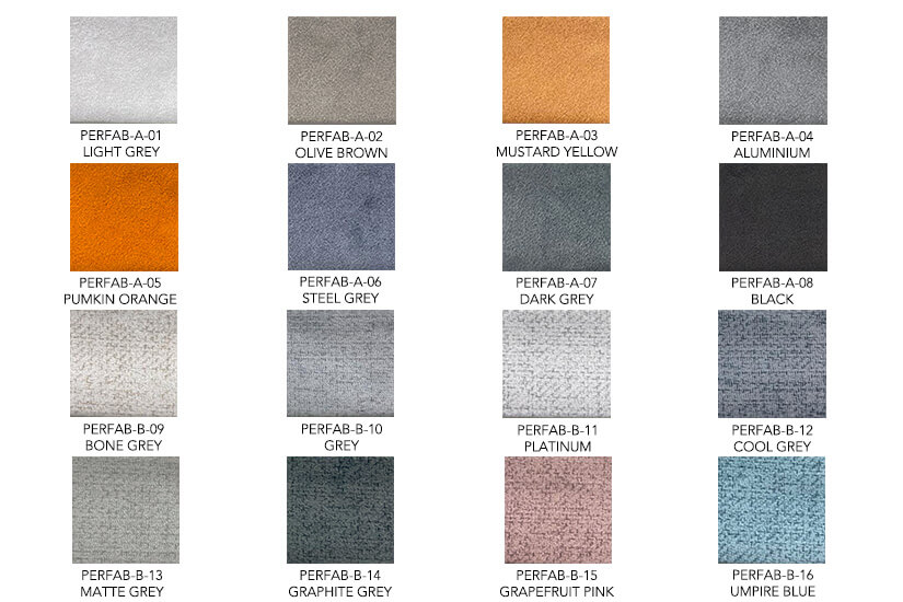 Perfab fabric color choices