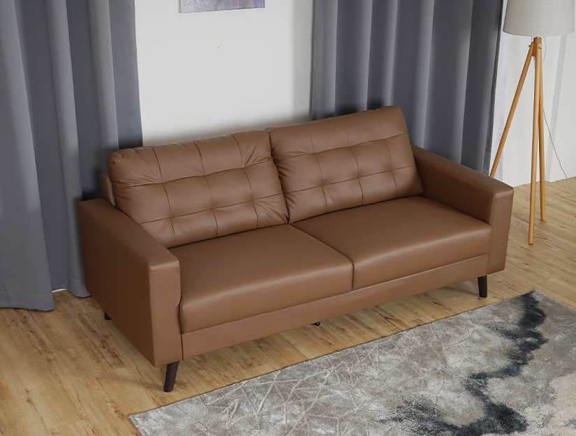Modern industrial design with a beautiful leather finish.