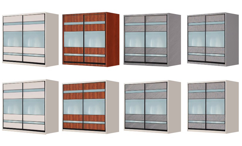 Choose the frame colour of the wardrobe according to your preference. 